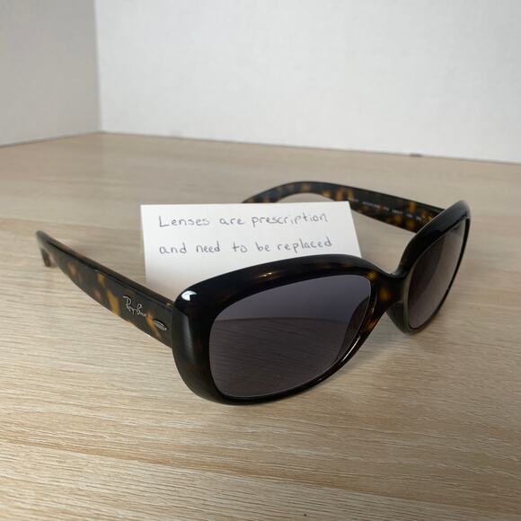 Ray-Ban JACKIE OHH RB4101 710 Cat Eye Tortoise Shell Italy FRAMES ONLY 58-17-135 - Picture 1 of 8